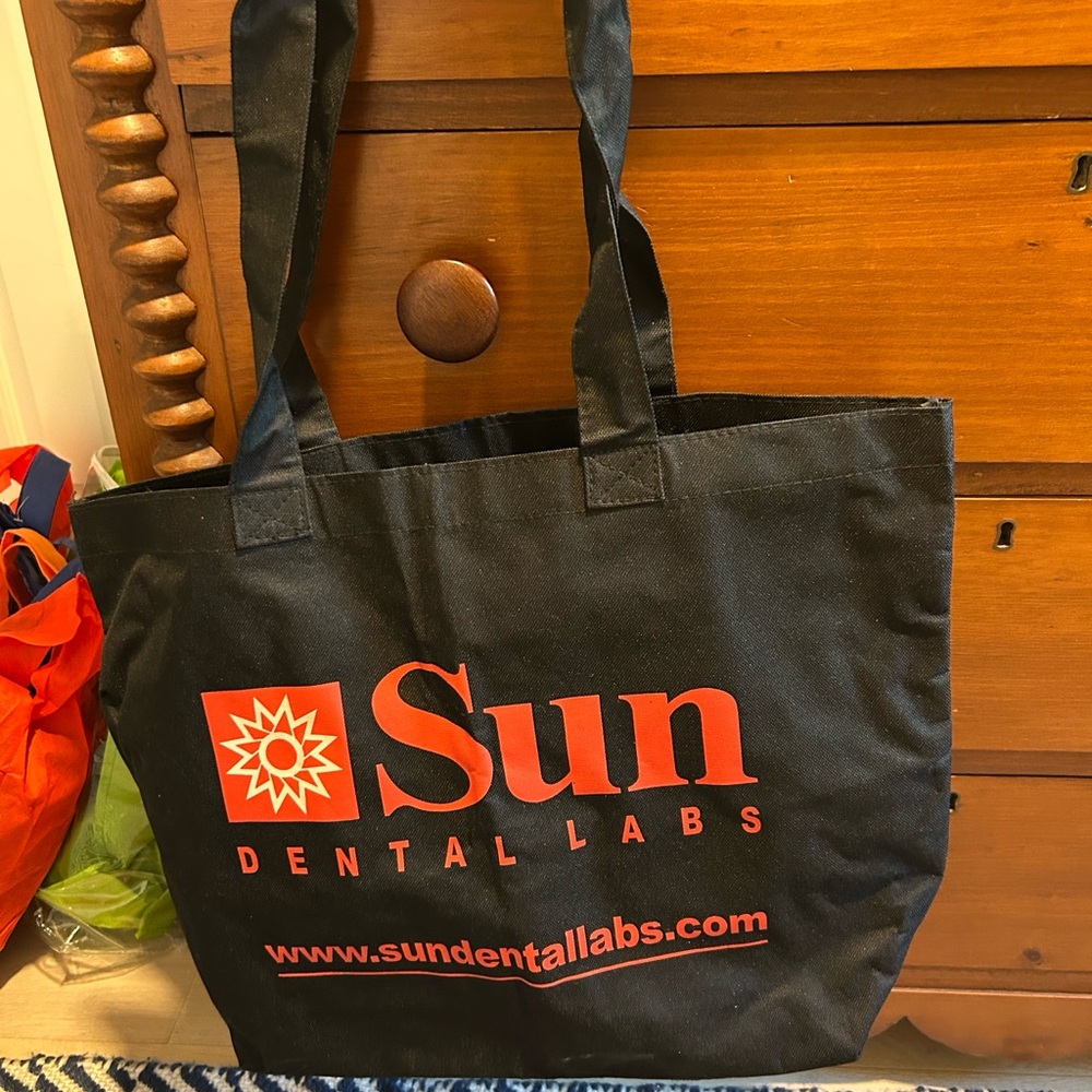 NWOT Sun Dental Labs Black Tote Bag